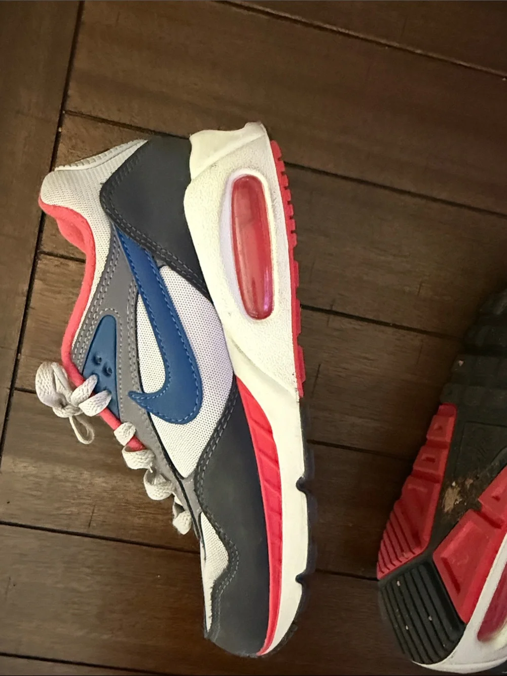 Nike Air Gray White Blue Pink Sneakers - Picture 8 of 8